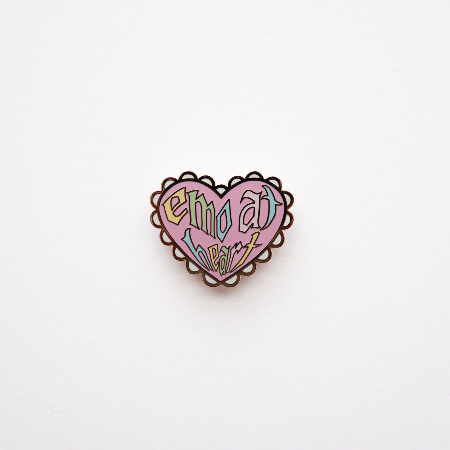 Emo at Heart Pin (Pastel)