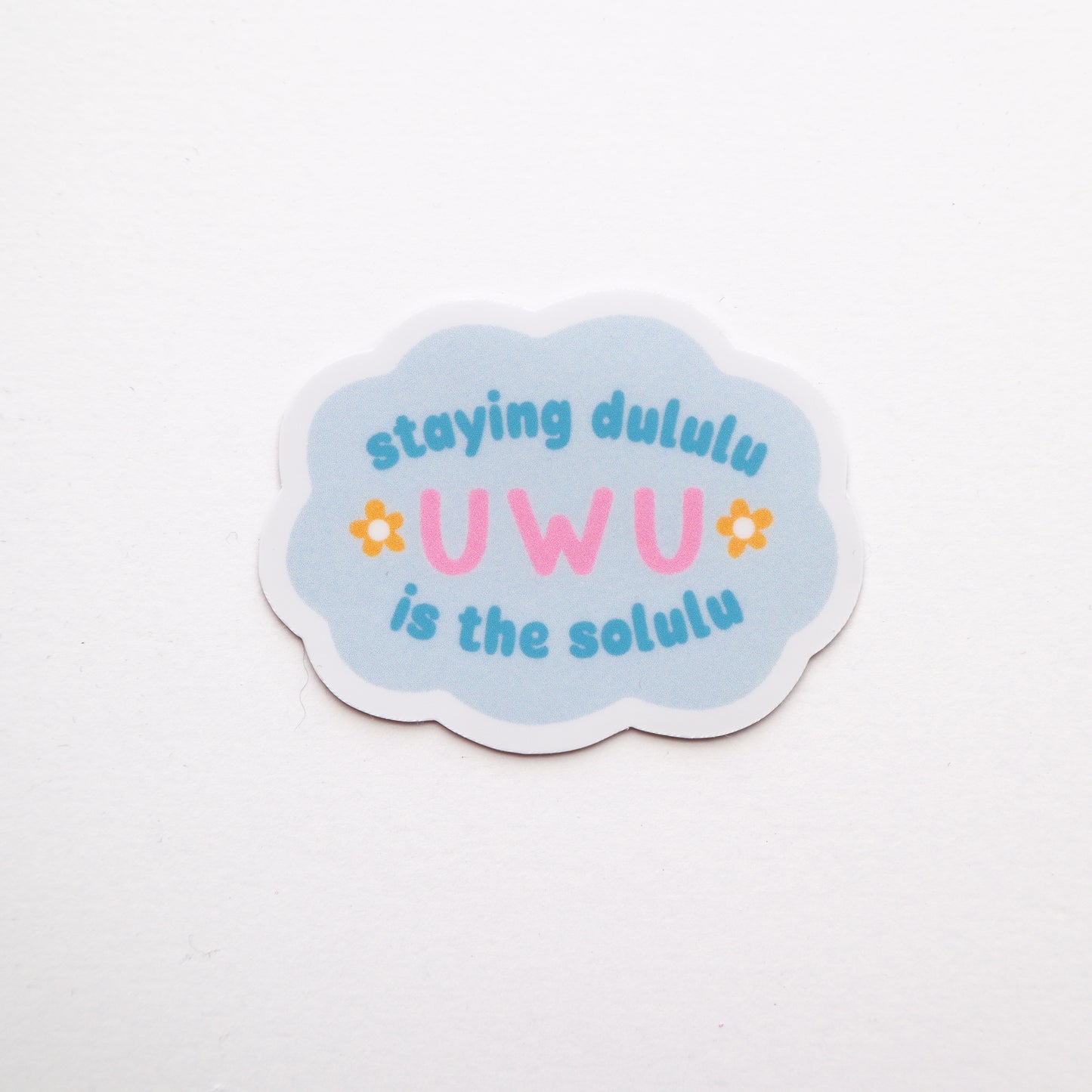 Dululu Solulu Vinyl Sticker (Blue)