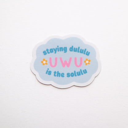 Dululu Solulu Vinyl Sticker (Blue)